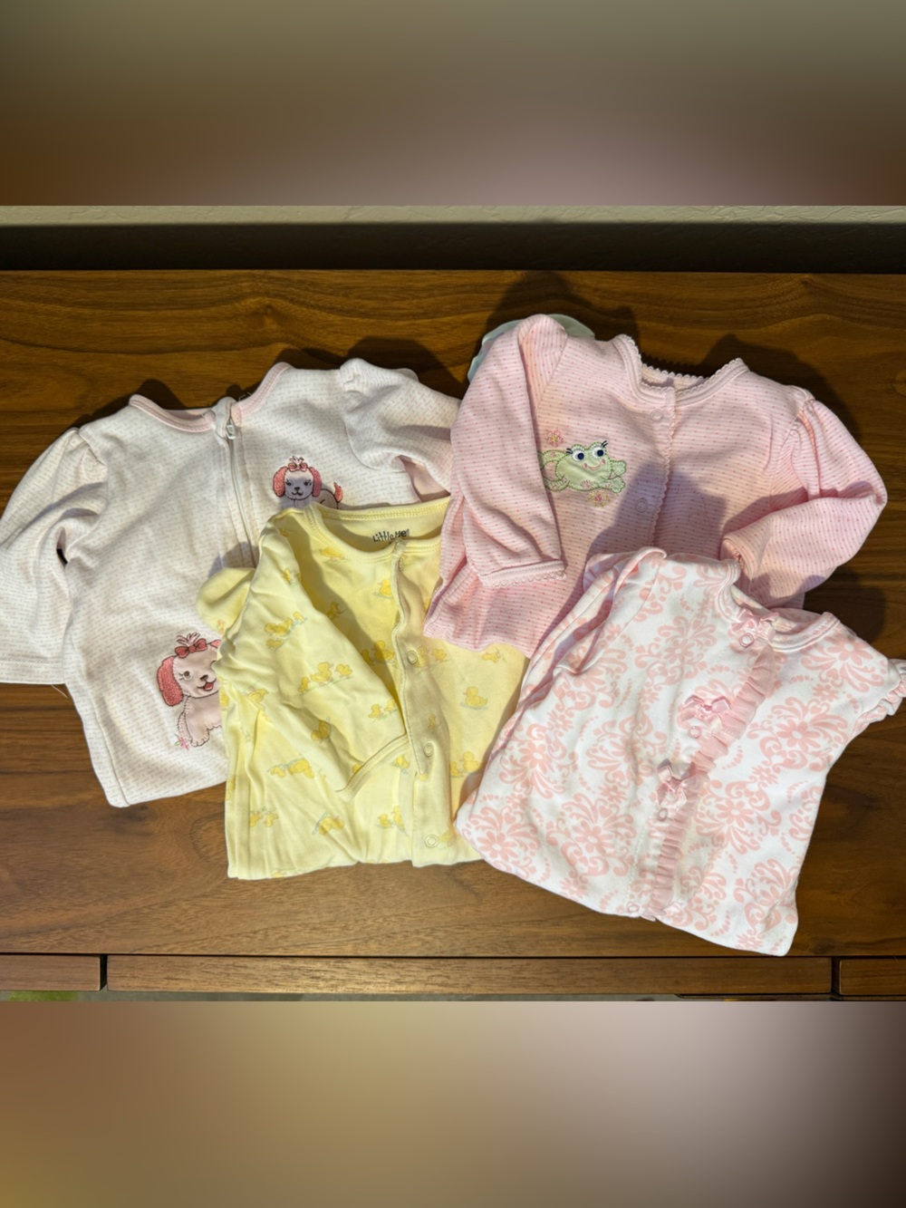 Little Me Sleepers Bundle of 4 Pieces- size 3MO